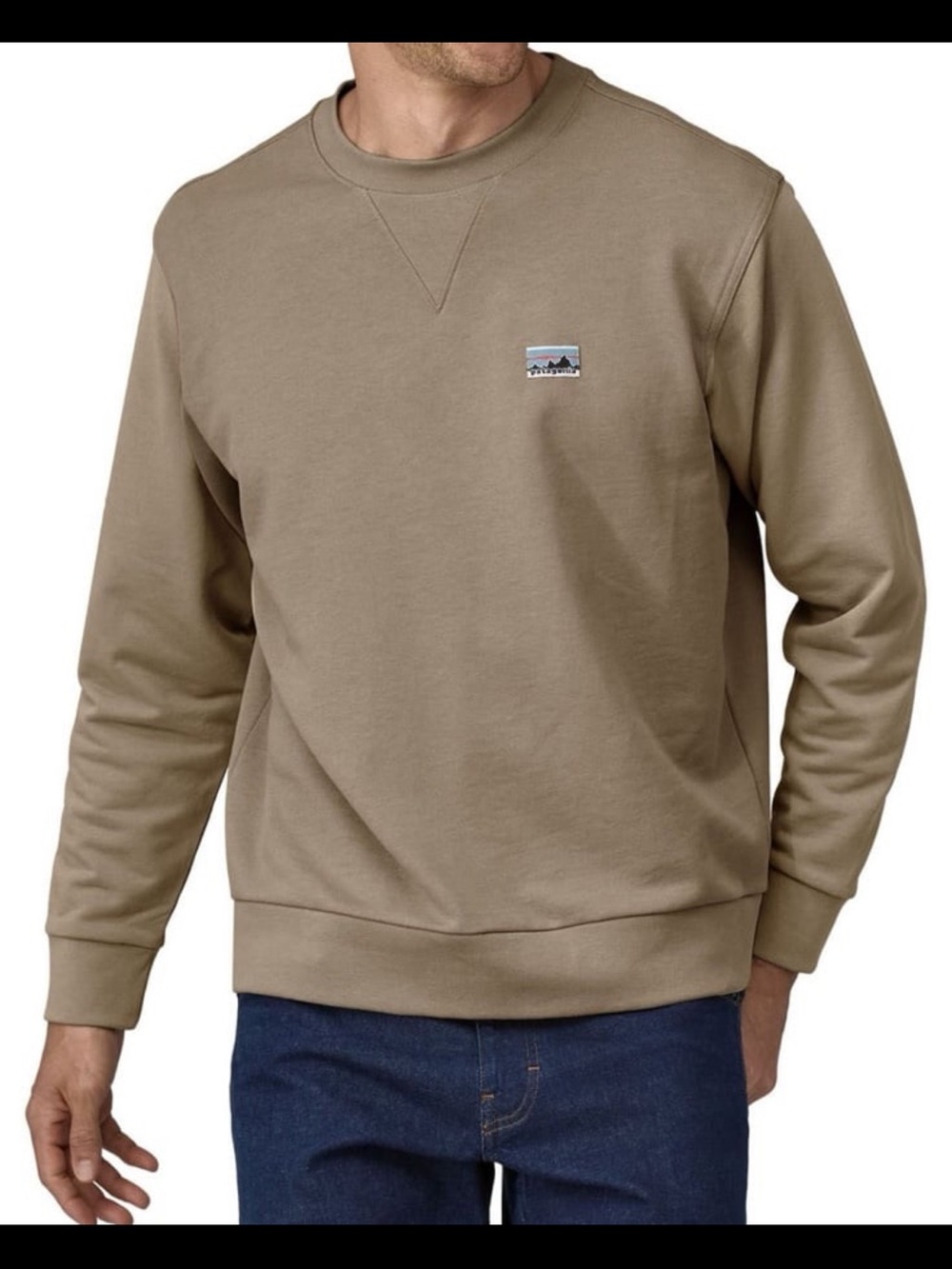 NWT Patagonia Men's Daily Crewneck Sweatshirt size small in seabird grey
